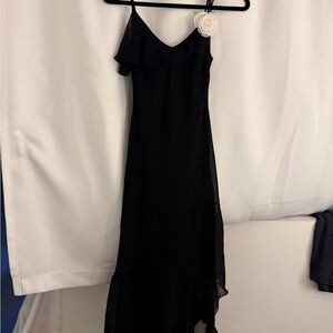 Wilfred Black Asymmetrical Dress